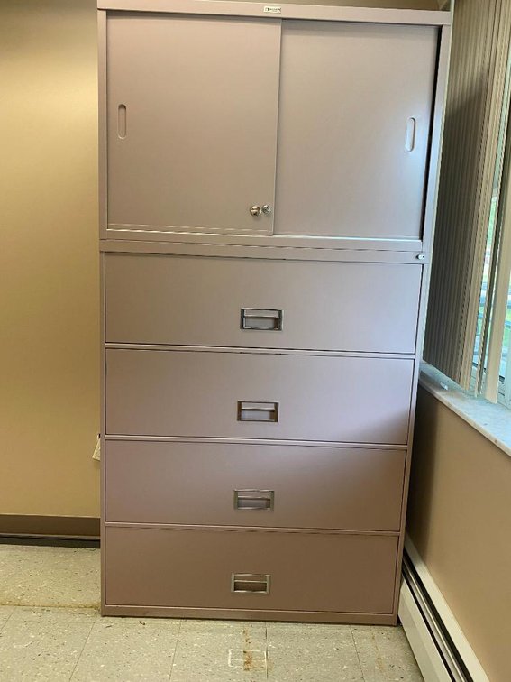 4-Drawer Filing Cabinet (Top Sliding Door)