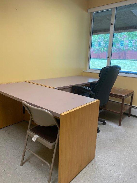 2 Desks, Chair, and 2 Tables