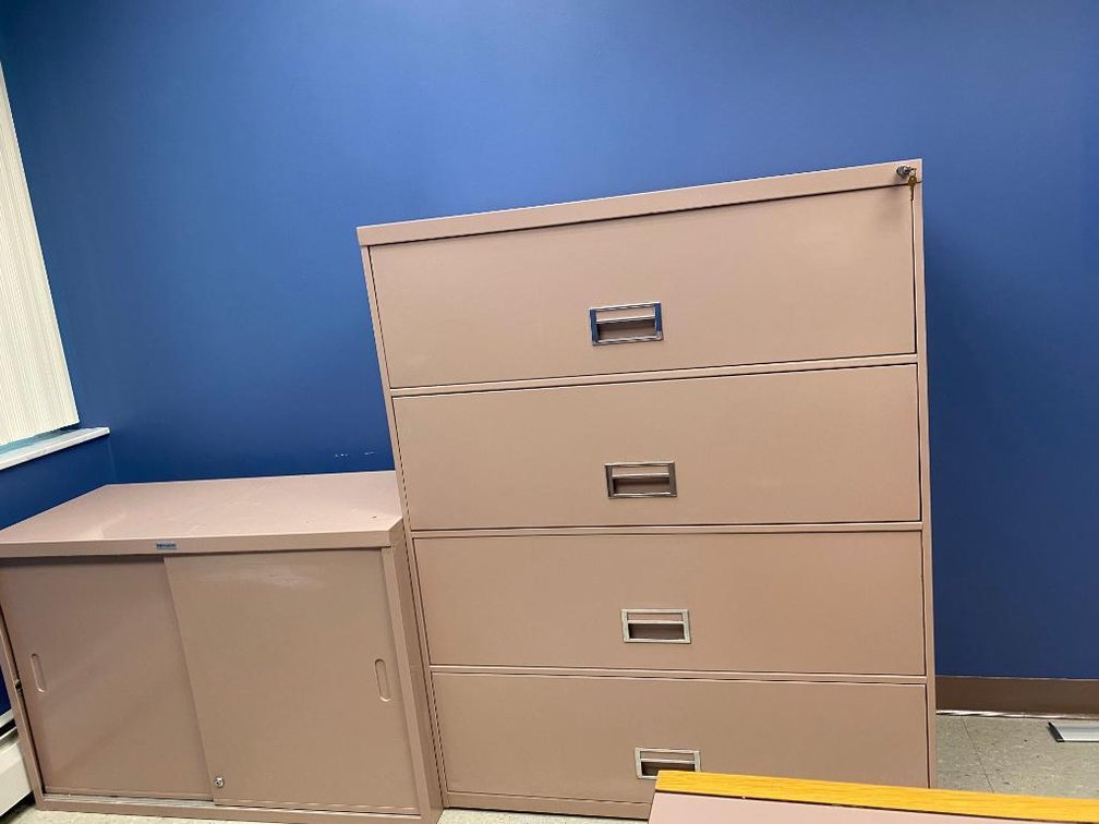 4-Drawer Metal Filing Cabinet (Sliding Top)