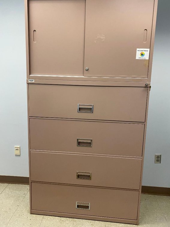 4-Drawer Metal Filing Cabinet (Sliding Top)
