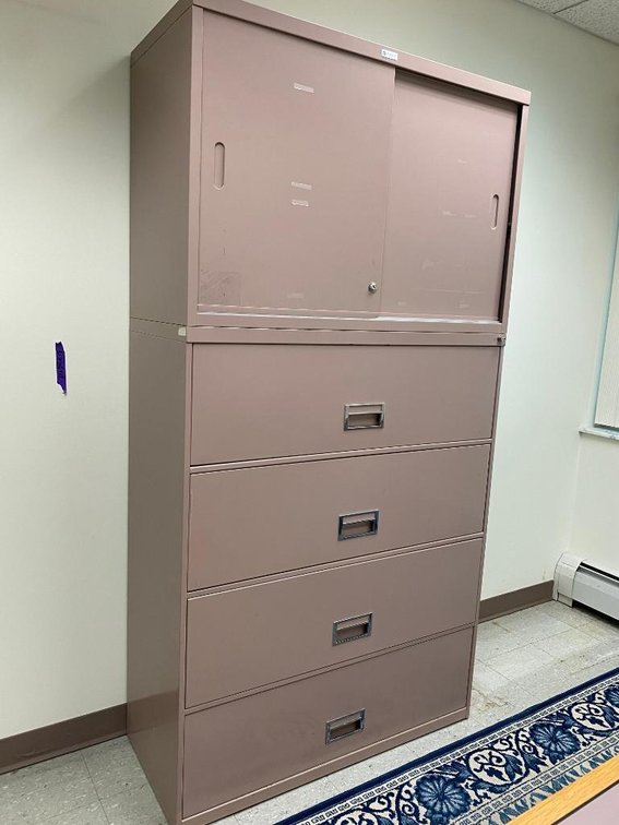 4-Drawer Metal Filing Cabinet (Sliding Top)