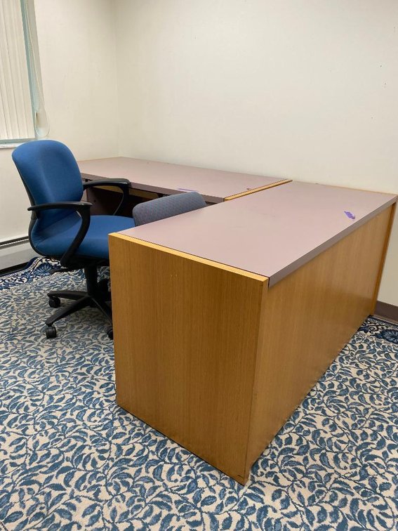 2 Desks, 2 Chairs, and 8'x10' Area Rug