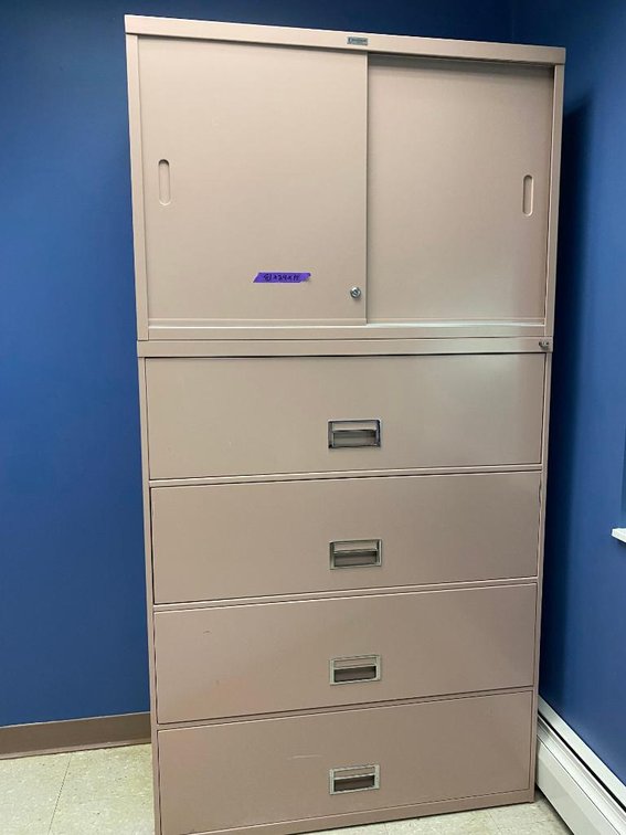 4-Drawer Metal Filing Cabinet (Sliding Top)