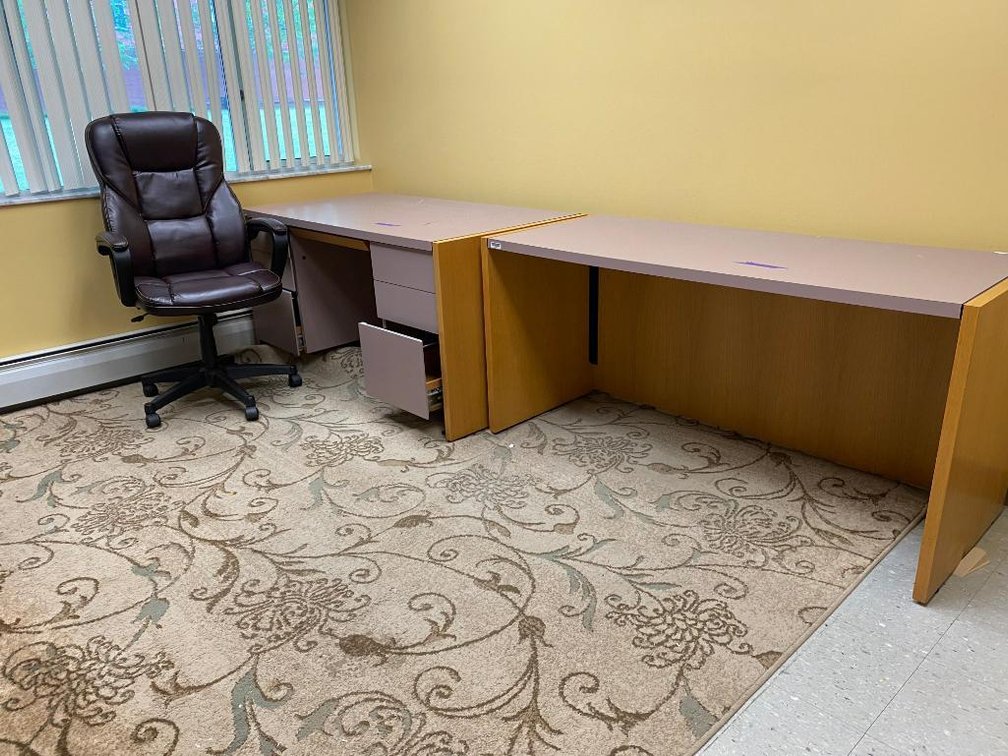 2 Desks, Chair, and 8x10 Area Rug