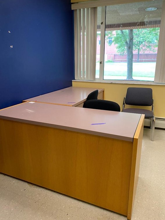 2 Desks and 3 Chairs