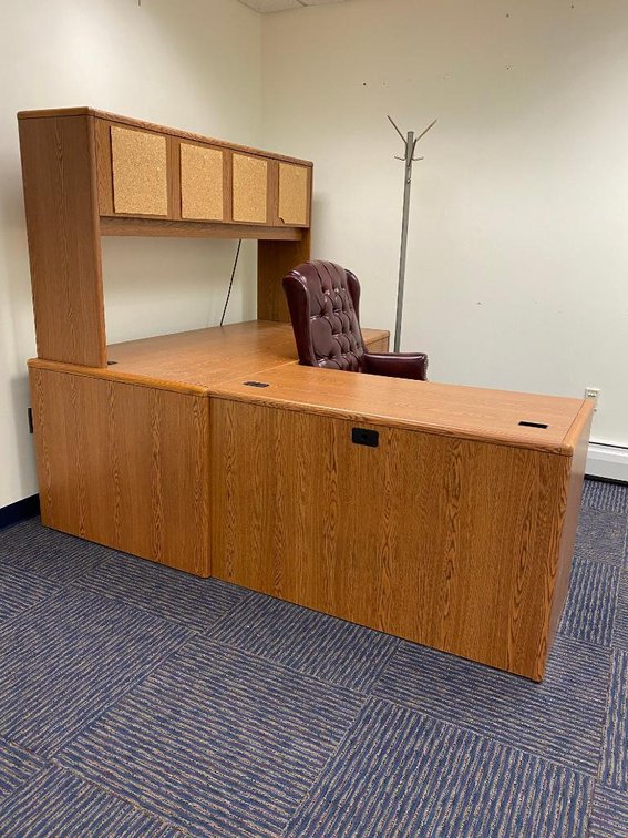 2 Desks, Chair, and Hall Tree