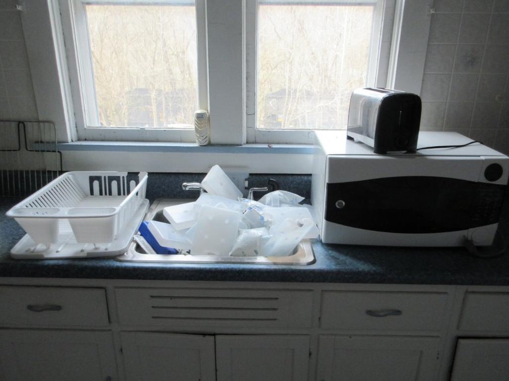 GE microwave and toaster