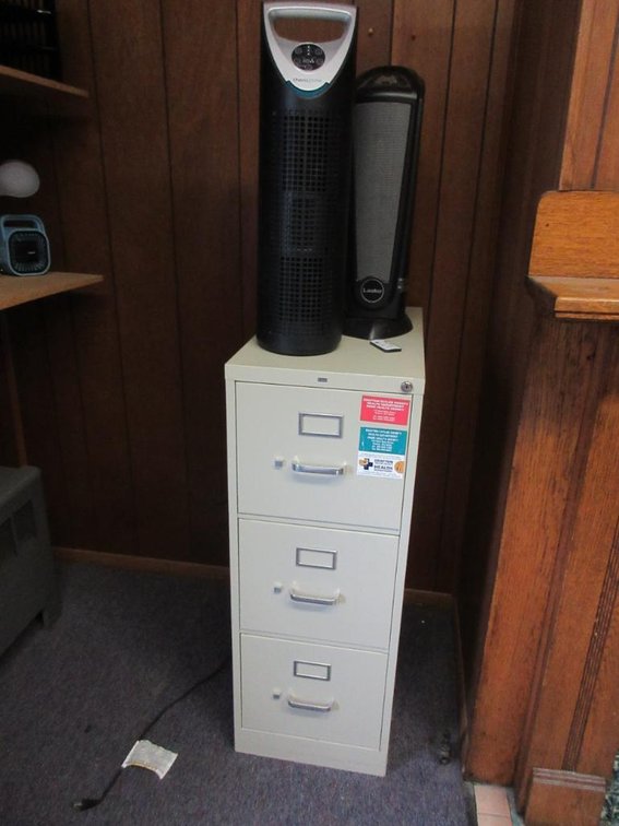 File cabinet, office organizers, air purifiers