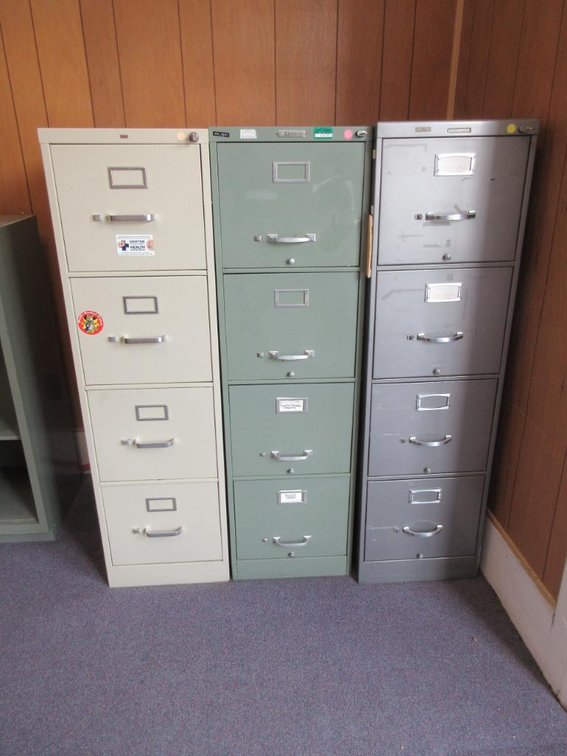 3 Filing cabinets
