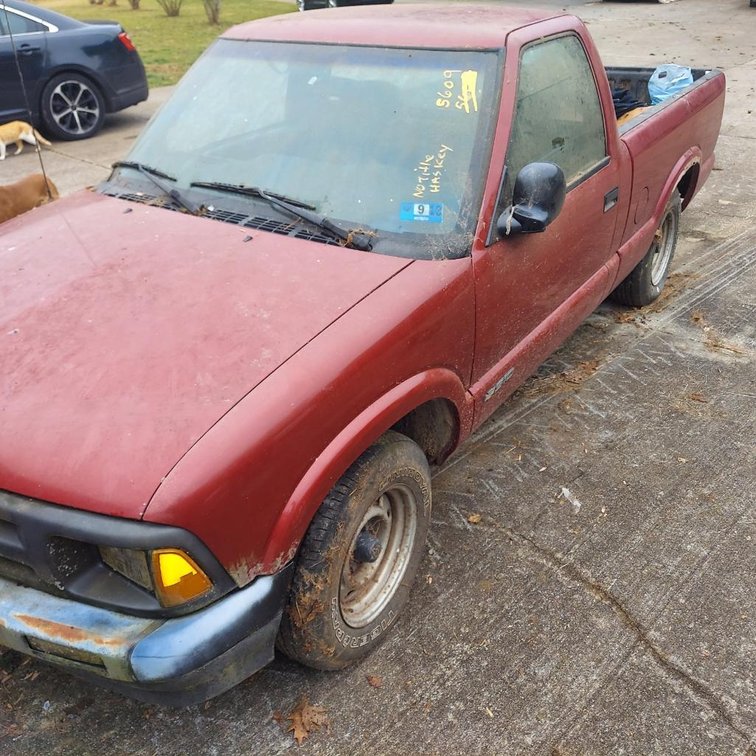 1995 Chevrolet S10 Nonrunning  (NO TITLE & No Key) VIN# 1GCCS1443TK125609
