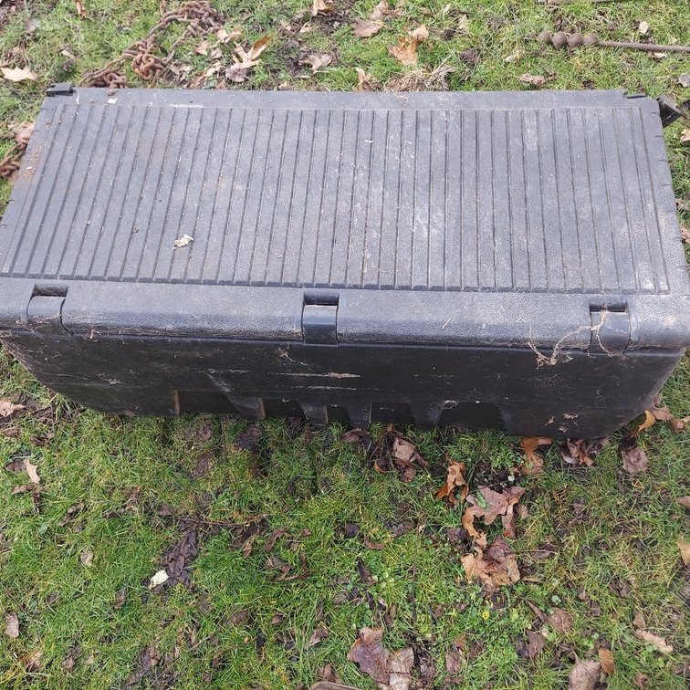 Black Plastic Tool Box
