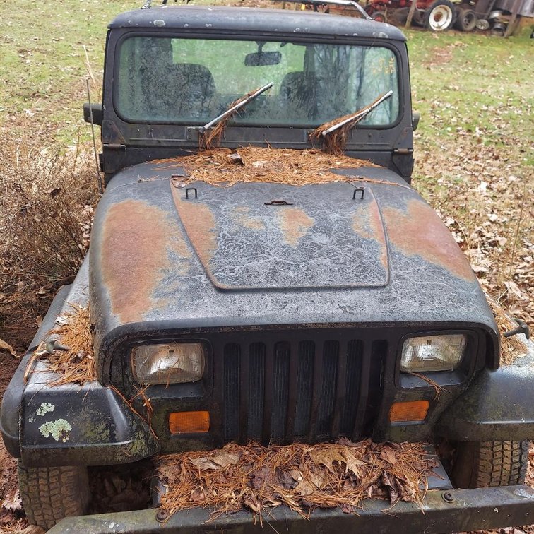 Black Jeep Wrangler (NO TITLE & NO KEY)
