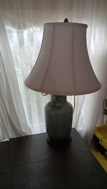 Mint green lamp