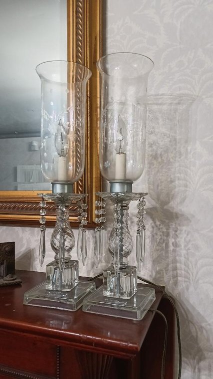 Pair of candle holders