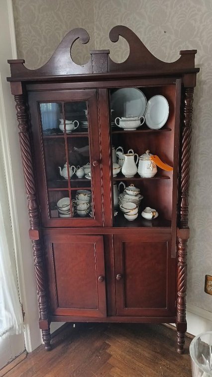 Vintage corner cabinet
