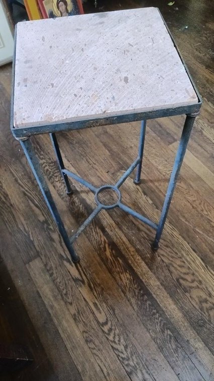 Small square side table