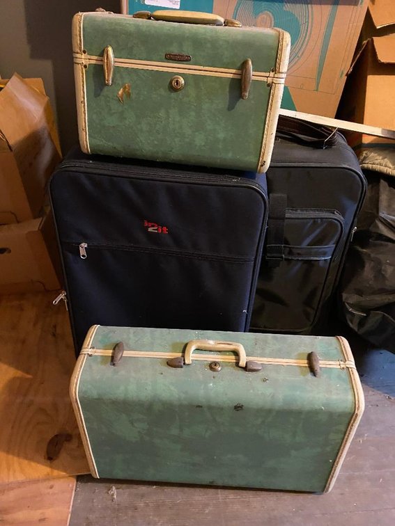 Lot of suitcases
