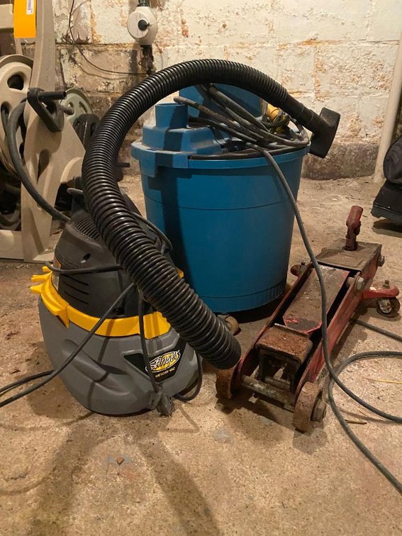Small shop vac, etc.