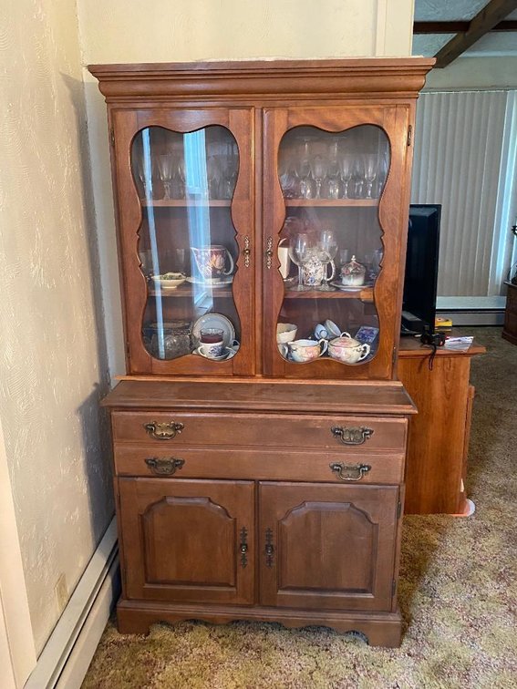 Temple Stuart 2-Piece China cabinet; does NOT include contents