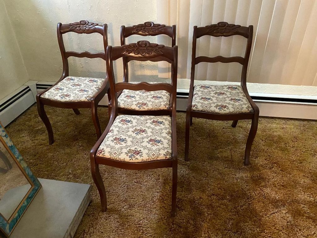 4 Vintage dining chairs