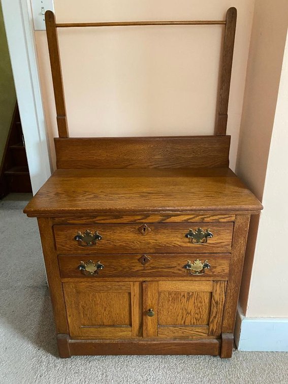 Oak washstand