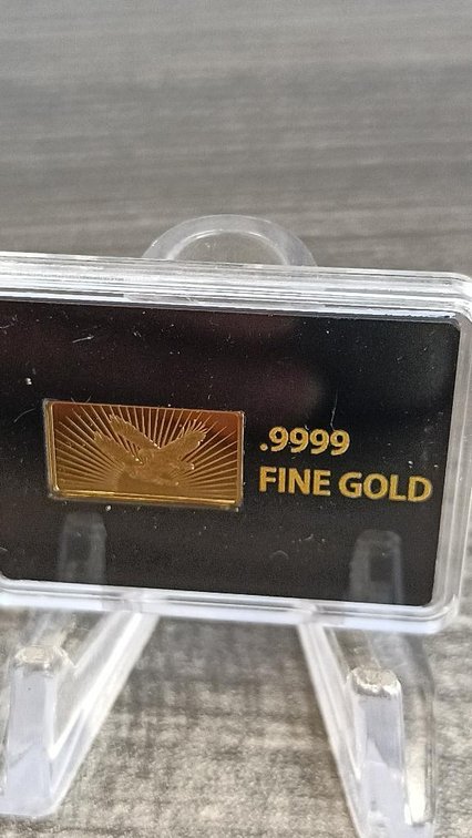 .9999 fine gold bar 37th US Treasurer