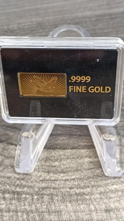 .9999 fine gold bar 37th US Treasurer