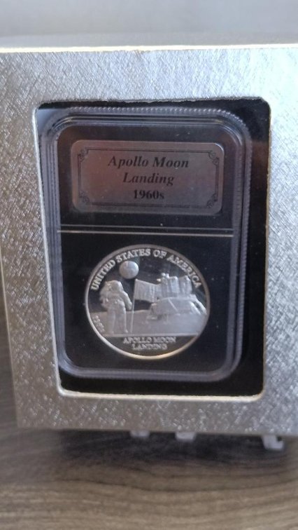 Appolo Moon Landing commemorative coin
