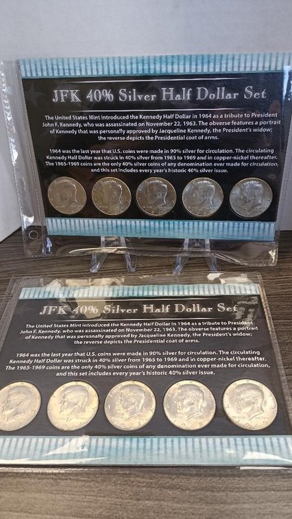 JFK 40% half-dollar sets