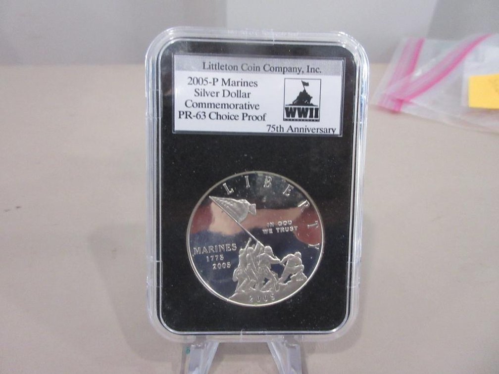 2005 US Silver dollar Marines Commemorative