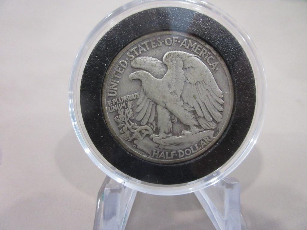 Five Walking Liberty US Half-dollars