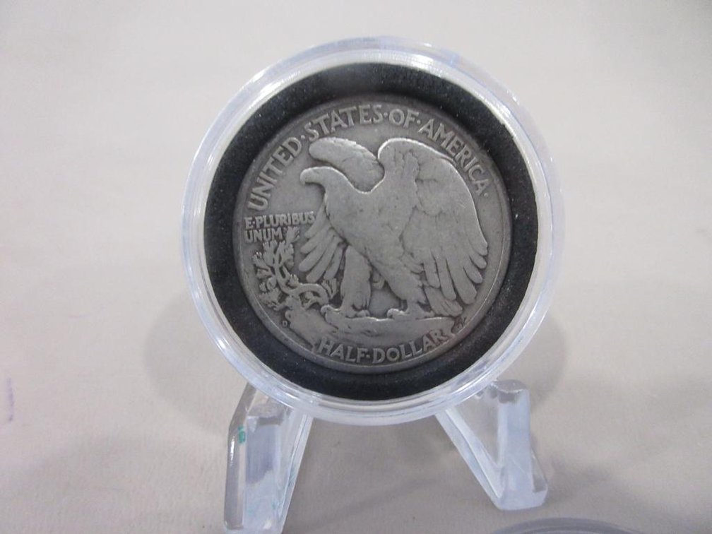Five Walking Liberty US Half-dollars