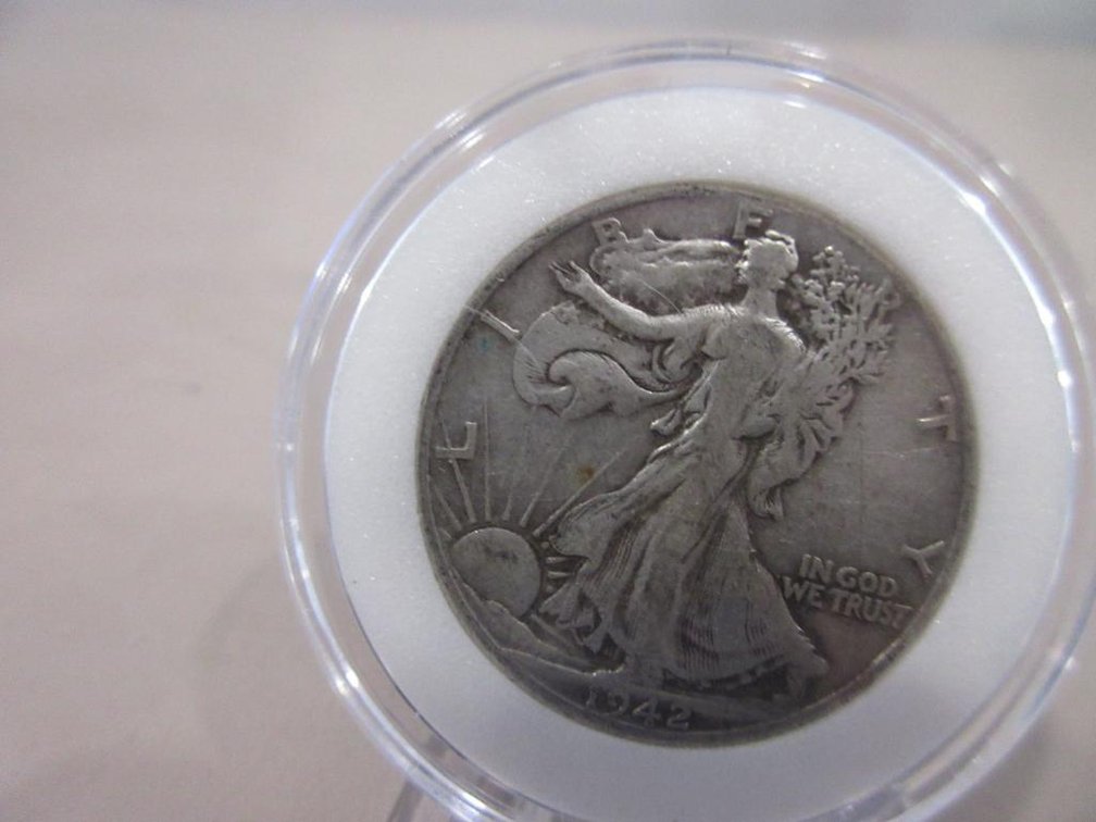 Five Walking Liberty US Half-dollars