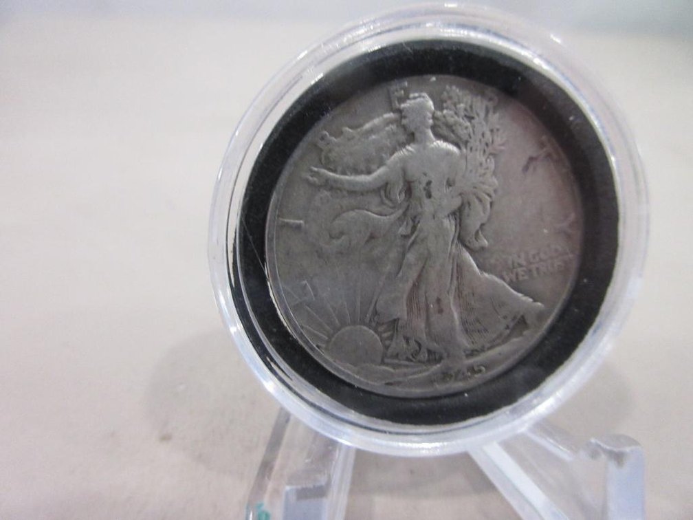 Five Walking Liberty US Half-dollars