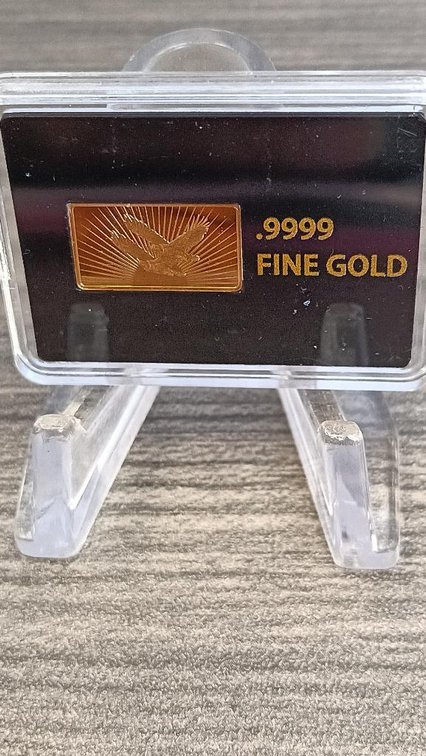 .9999 fine gold bar 37th US Treasurer