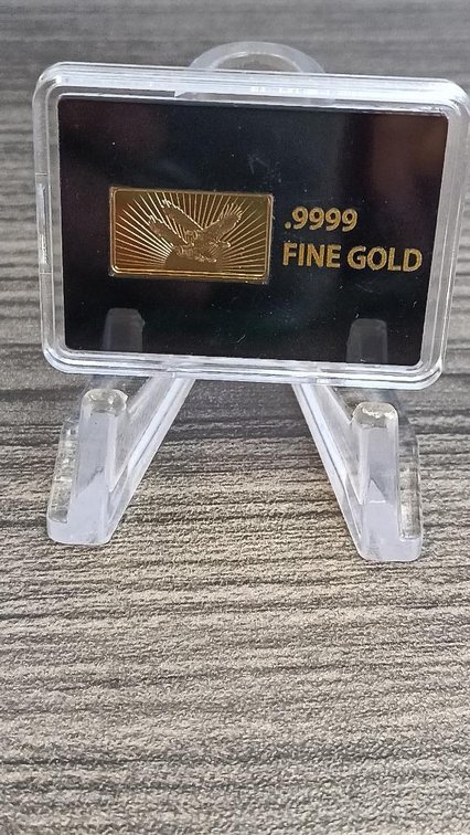 .9999 fine gold bar 37th US Treasurer