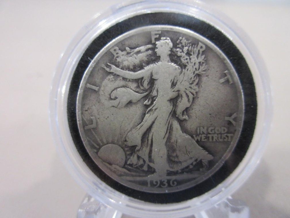 Five US Walking Liberty Half-Dollars
