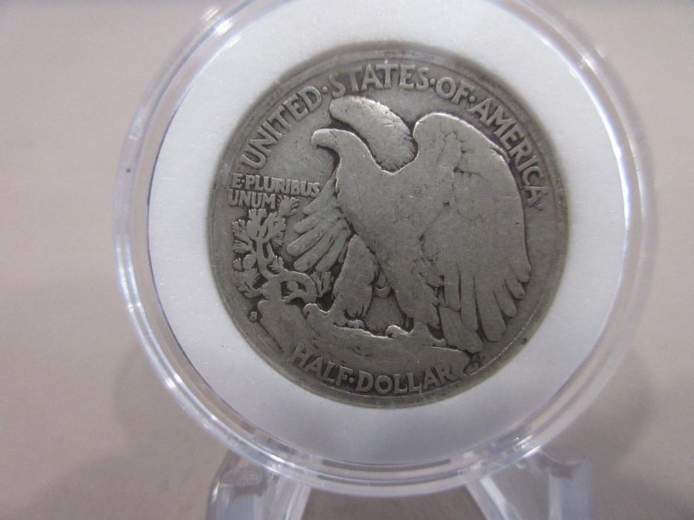 Five US Walking Liberty Half-Dollars