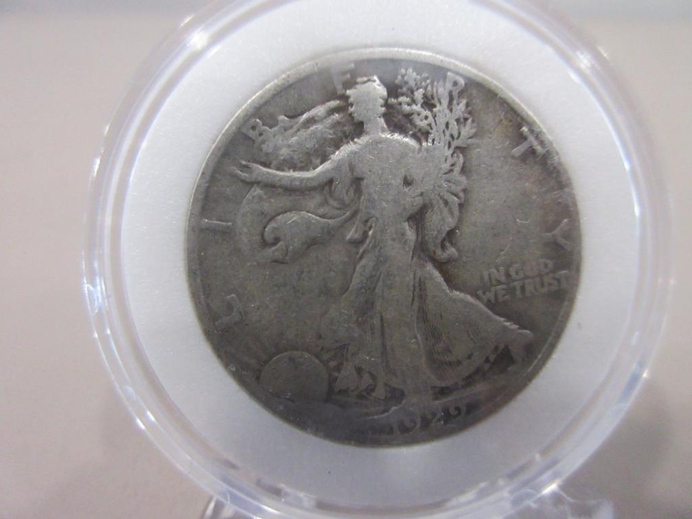 Five US Walking Liberty Half-Dollars