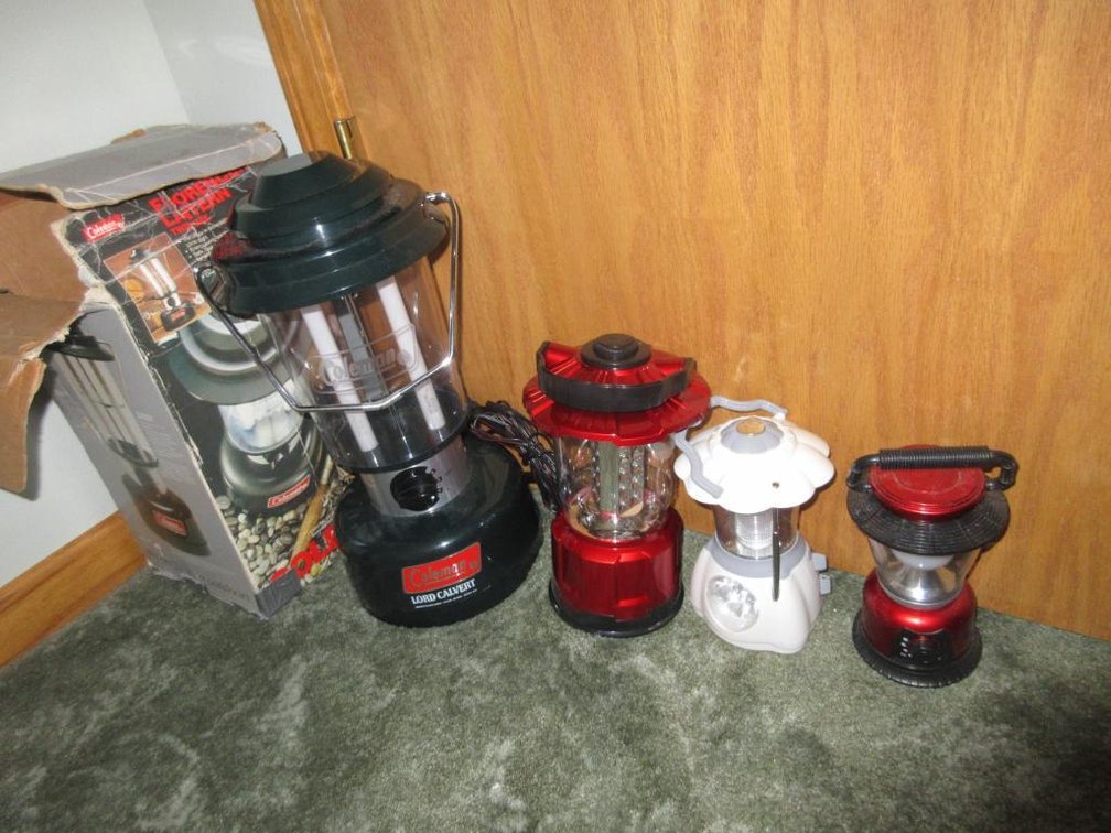 Coleman electric lantern and other electric lanterns