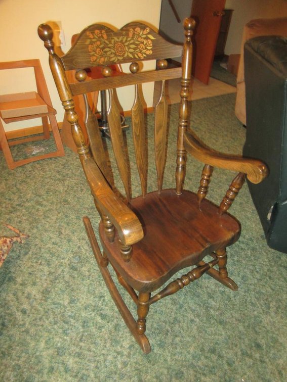 Hitchcock style rocker