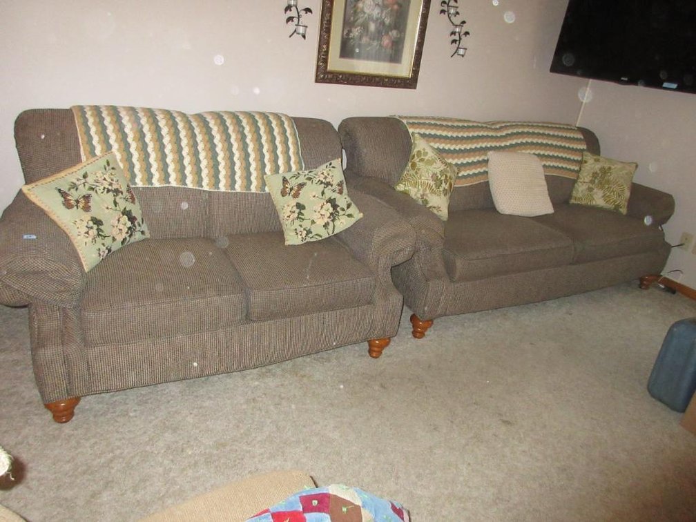 Sofa and loveseat