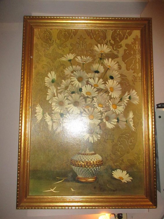 Framed print on board