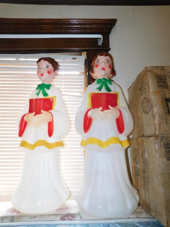 Two blow mold choirs w/ boxes