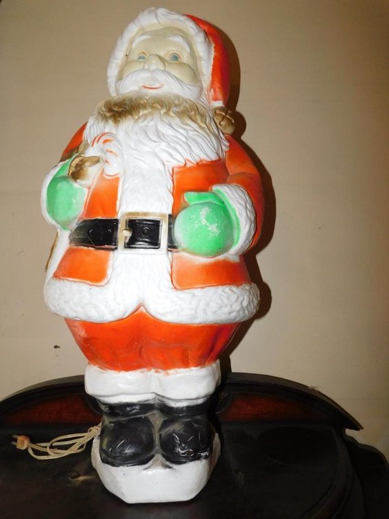 Blow mold Santa