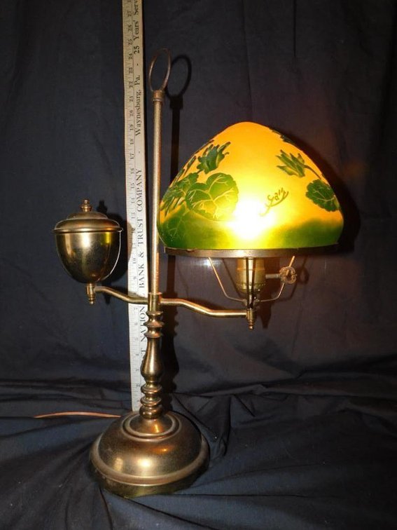 Art glass lamp