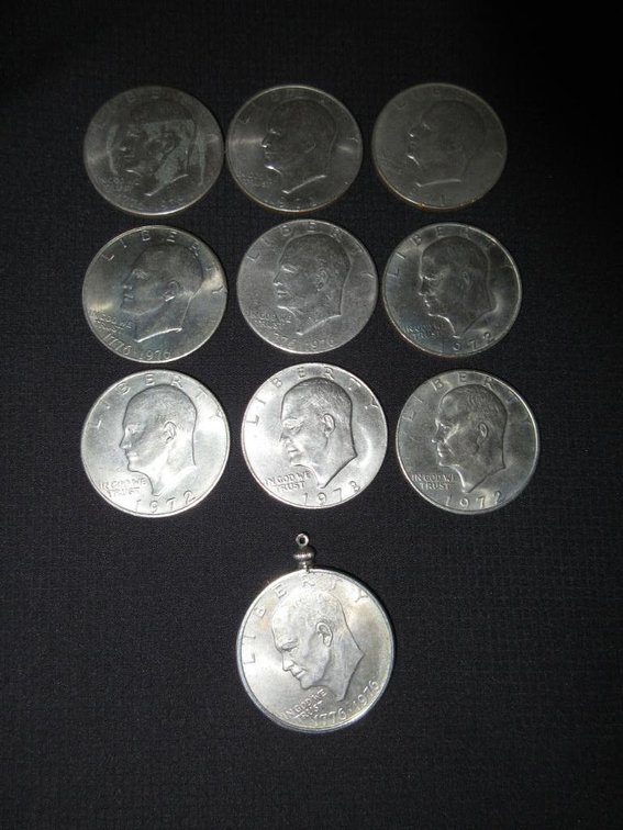 Eisenhower and Bicentennial dollars