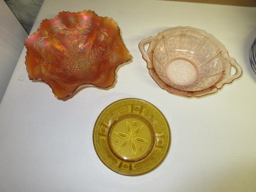 Depression and Carnival glass