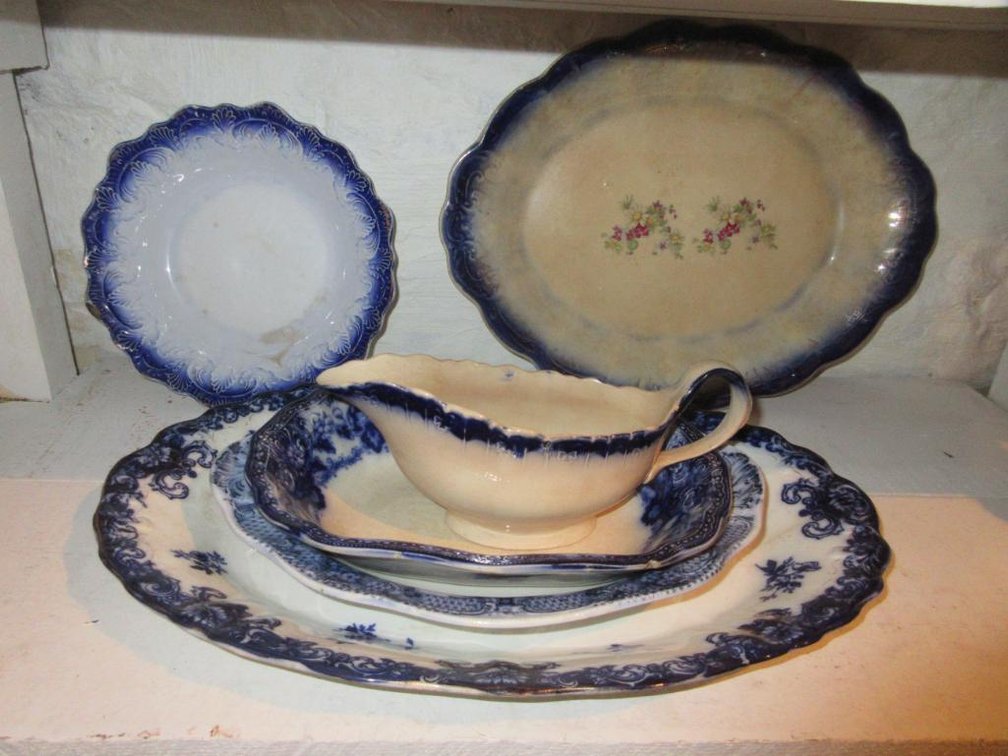 Blue & white China:  Deville, Royal, and other pieces
