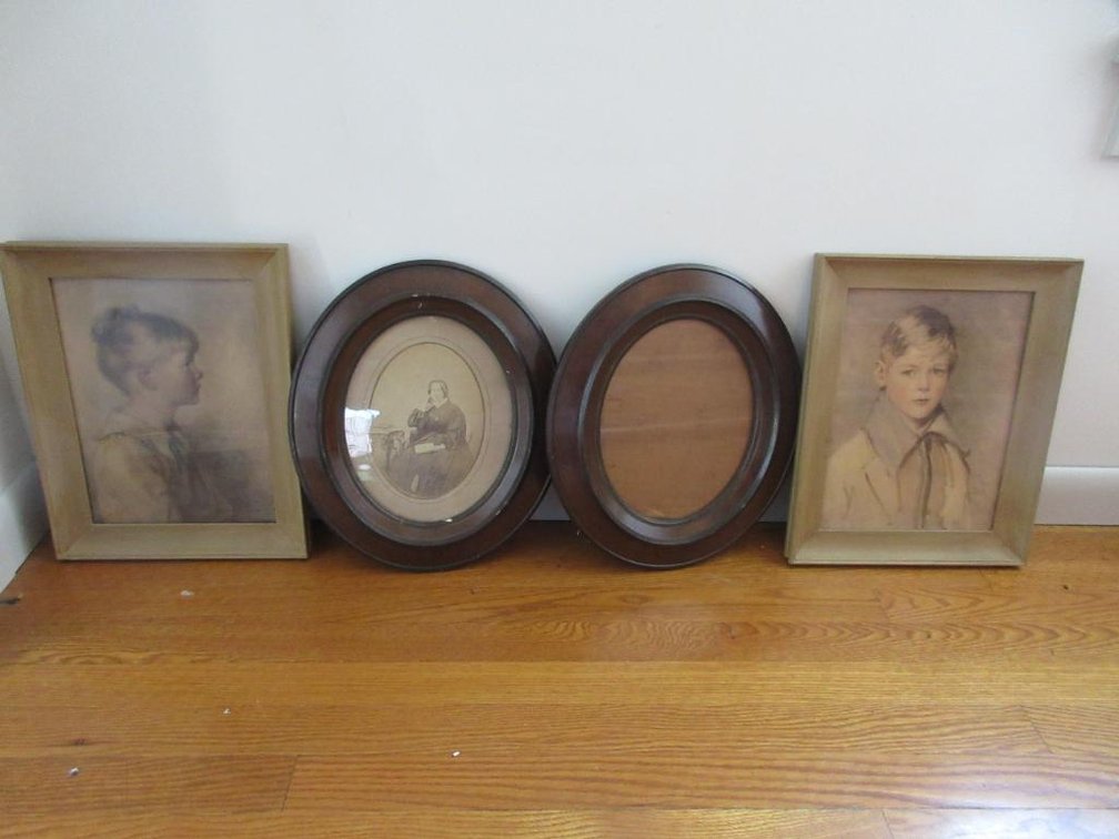 Vintage photographs and frames
